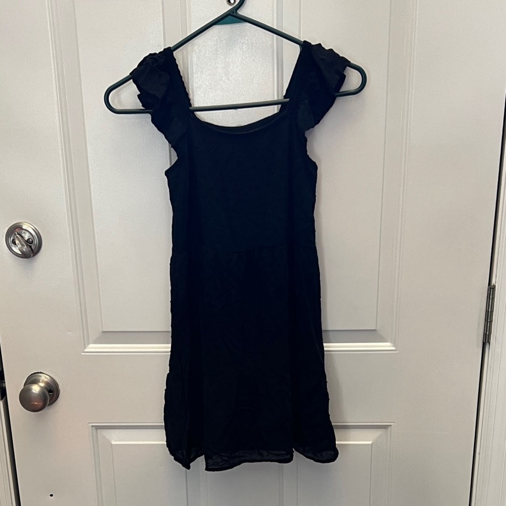 Art Class Black Textured Dress
